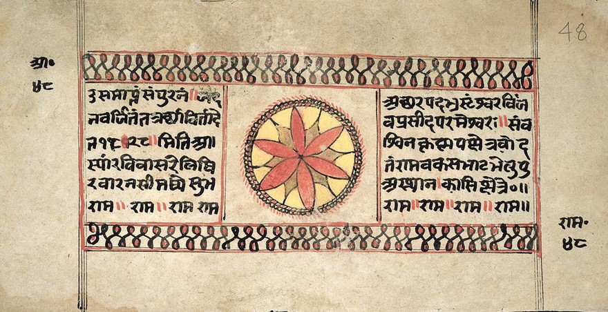 Indic Manuscript 401, folio 48a