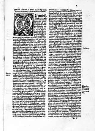 In libros Galeni e greca in latinam linguam a se translatos prefatio communis. Ejusdem in Artem medicinalem Galeni ... prefatio. Galeni Ars medicinalis / Nicolao Leoniceno interprete. ... Ejusdem ad Franciscum Castellum ... in opus de tribus doctrinis ordinatis secundum Galeni sententiam prefatio. Ejusdem de tribus doctrinis ordinatis secundum Galeni sententiam opus. Galeni de differentiis febrium libri duo. Interprete Laurentio Laurentiano Florentino.