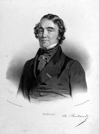 Achille Richard. Lithograph by N.-E. Maurin.