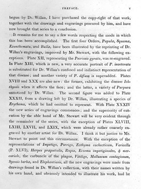 Delineations of cutaneous diseases: exhibiting the characteristic appearances of the principal genera and species comprised in the classification of the late Dr. Willan; and completing the series of engravings begun by that author / [Thomas Bateman].