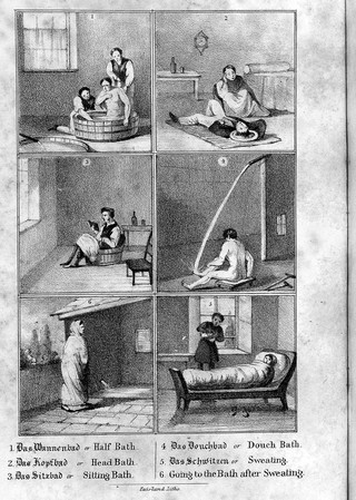 Hydropathy; or, the cold water cure, as practised by Vincent Priessnitz, at Graefenberg, Silesia, Austria / [R. T Claridge].