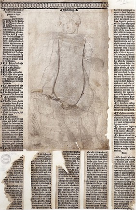 Woodcut, Anatomical Fugitive Sheet, c.1540