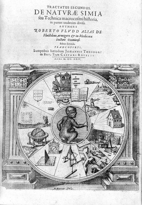 Utriusque cosmi maioris scilicet et minoris metaphysica, physica atque technica historia ... [Tractatus secundus de naturae simia seu technica macrocosmi historia] / [Robert Fludd].