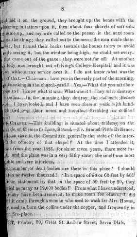 Horrors of the London burial grounds, being a correct account of the horrible disclosures made by gravediggers : with the manner of cutting up dead bodies, and other horrible transactions.