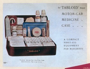 view Tabloid" Brand Motor Car Medicine Case.