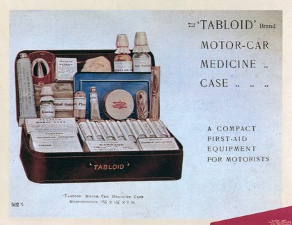 Tabloid" Brand Motor Car Medicine Case.