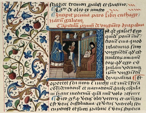 Miniature from 15th century manuscript