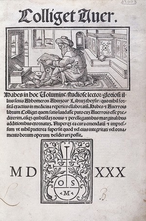 view Avenzohar, "Colliget Averroys ...", 1530