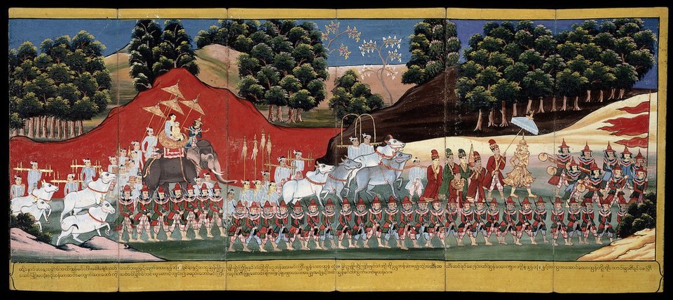 The procession to the ploughing ceremony