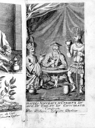 Traitez nouveaux et curieux du café, du thé et du chocolate. Ouvrage également necessaire aux medecins, & à tous ceux qui aiment leur santé / par Philippe Sylvestre Dufour.