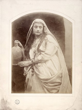 Annie Chinery Cameron as Zuleika. Photograph by Julia Margaret Cameron, ca. 1872.