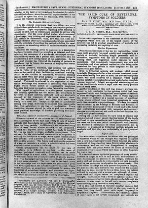 view British Medical Journal, August 3rd. 1918