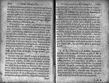 Vade mecum: or, a companion for a chyrurgion: fitted for times of peace or war. Compendiously shewing ... the use of every severall instrument ... and the vertues and qualities of such medicines as are needfull ... with the maner [sic] of compounding them ... As also the perfect cure of green wounds, either incised or contused, ulcers, fistulaes, fractures, and dislocations. To which is added the maner [sic] of making reports before a Judge of Assize, of any one that hath come to an untimely end / [Thomas Brugis].