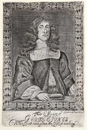 view George Jones. Engraving by J. Drapentier, ca. 1675.