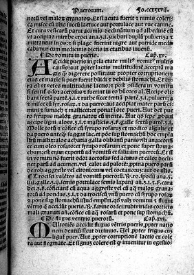 Opera parva Abubetri filii Zacharie filii Arasi que in hoc parvo volumine continentur sunt  Liber ad Almansorem decem tractatus continens cum nonnullis additionibus interlinearibus Gerardi Cremonensis nusquam antea impressis. Tractatus de egritudinibus juncturarum. De morbis puerorum. Aphorismorum ejusdem libri sex. Parvum antidotarium ipsius. Tractatus de preservatione ab egritudine lapidis. Liber introductorius parvus in medicinam. De sectionibus et cauteriis ac ventosis. Sinonyma ejusdem. Liber divisionum cum novem capitibus in fine additis, et ab aliis impressoribus semper obmissis: quibus operibus additus est Constantini Monachi Viaticus.