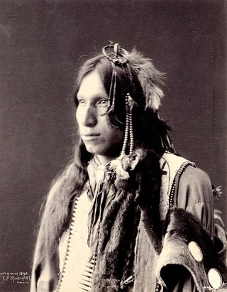 Peter Iron Shell. Platinum print by F.A. Rinehart, 1898.