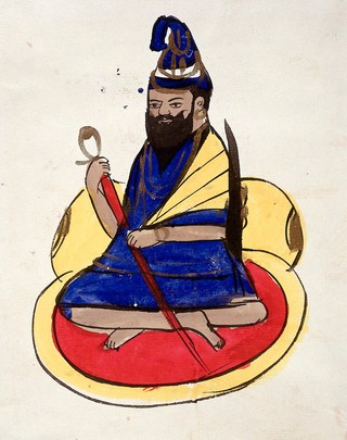 Page 33: Bahadur Shah, King of Delhi. Watercolour drawing.