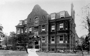 view The German Hospital, Dalston: residence of the nurses and female staff. Photograph by Marshall, Keene & Co.