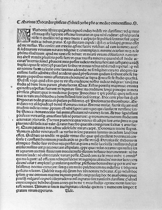 Liber anathomie corporis humani et singulorum membrorum illius / Edito per ... d Gabrielem de Zerbis.