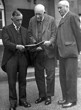 Professor G. Turner, Lord Armstrong and Sir R. Mortimer.