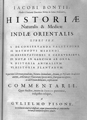 De Indiae utriusque re naturali et medica libri quatuordecim ... / [Willem Piso].