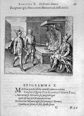 Atalanta fvgiens, hoc est emblemata nova de secretis naturae chymica. Accommodata partim oculis & intellectui, figuris cupro incisis, adjectisqúe sententiis, epigrammatis & notis, partim auribus & recreationi animi plus minus 50 fugis musicalibus trium vocum, quarum duÆ ad unam simplicem melodiam distichis canendis peraptam, correspondeant ... / authore Michaele Majero.