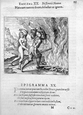 Atalanta fvgiens, hoc est emblemata nova de secretis naturae chymica. Accommodata partim oculis & intellectui, figuris cupro incisis, adjectisqúe sententiis, epigrammatis & notis, partim auribus & recreationi animi plus minus 50 fugis musicalibus trium vocum, quarum duÆ ad unam simplicem melodiam distichis canendis peraptam, correspondeant ... / authore Michaele Majero.