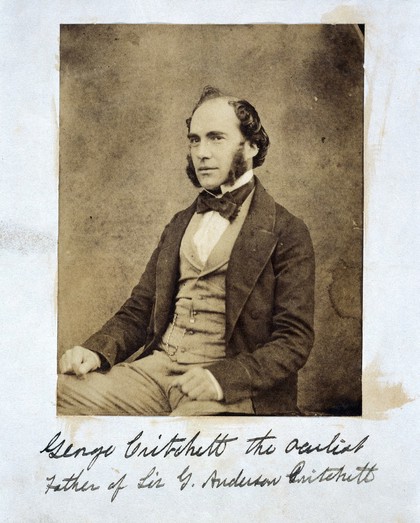 George Critchett, ophthalmic surgeon. Photograph.