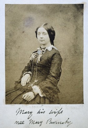 Mary, Mrs Charles Critchett, née Burnaby. Photograph.