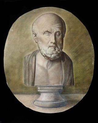 Hippocrates. Engraving (?).