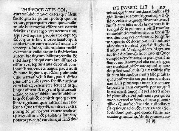 De morbis libri IV. De passionibus libri II. De sacro morbo comitialive, liber I. De glandulis per omnia membra, liber I. De locis in homine, liber I. De specie, acie, visuve, liber I. De humoribus liber I. De mariscis et haemorrhoidibus liber I. De furore insaniave, liber I. De atrae bilis agitatione melancholiave, liber I / Interprete M. Fabio Calvo Ravennate.