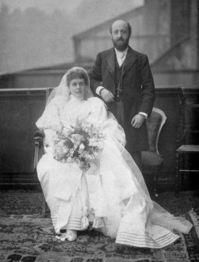 Sir William Bayliss at his wedding.