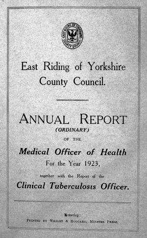 view Annual report of the Medical Officer of Heal