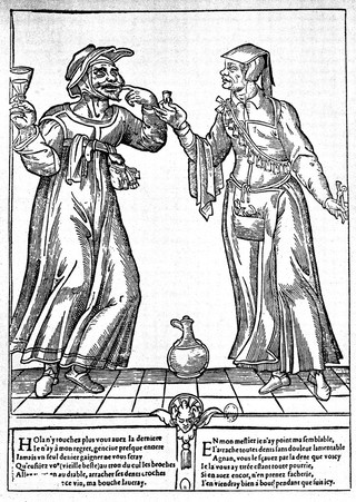 First image of a female dentist, 1500-1600