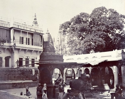 Benares (Varanasi), Uttar Pradesh: the Well of Knowledge. Photograph.