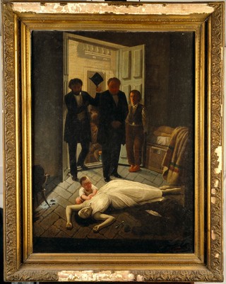 Yellow fever in Buenos Aires, 1871. Oil painting by Juan Manuel Blanes.