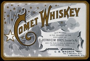 view Ephemera Collection, Comet Whiskey label