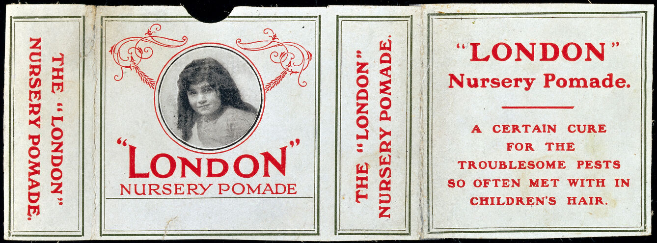 EPHEMERA: London nursery pomade [label].