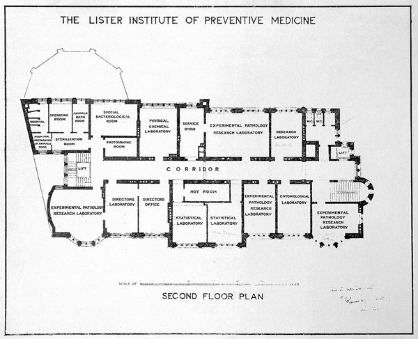 SA/LIS/L.63, second floor plan of the Lister