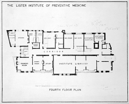 SA/LIS/L.63, fourth floor plan of the Lister