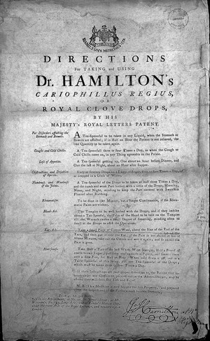 view HAMILTON: DIRECTIONS FOR TAKING AND USING