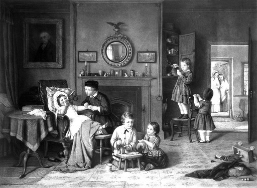 HARDY, Frederick Daniel (1826-191) MEzzotint