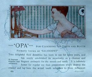 view Opa advertisement, formerly know as Salodent