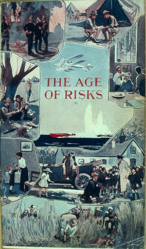 view The age of risks, cover illustration, 1914.