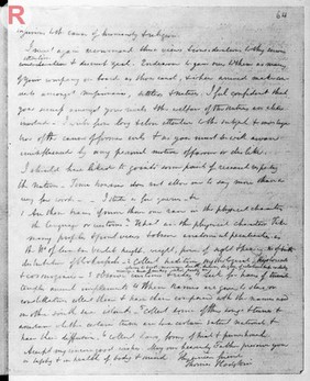 HODGKIN: Letter from Thomas Hodgkin to Ernst