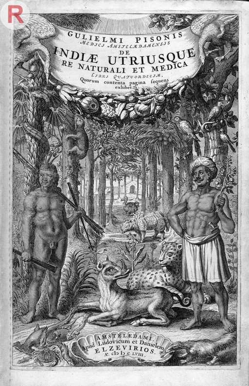fontispiece of Piso's De India Re Naturali'