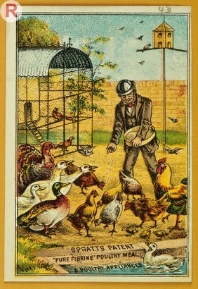 Trade card: Spratt's Patent Poultry Meal