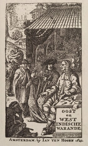 Frontispiece image from Bontius "On Tropical Medicine"