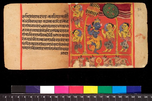 Bilvamangala's Balagopalastuti: folio 34 recto