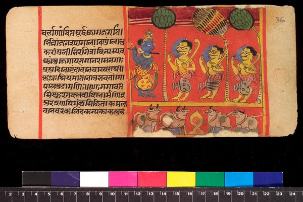 Bilvamangala's Balagopalastuti: folio 36 recto